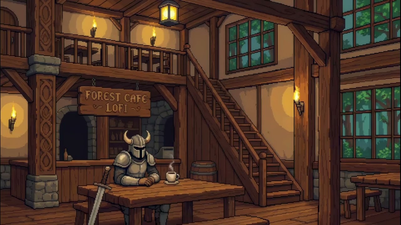 8-Bit Lofi Music ☕ Cozy Pixel Art Nostalgia