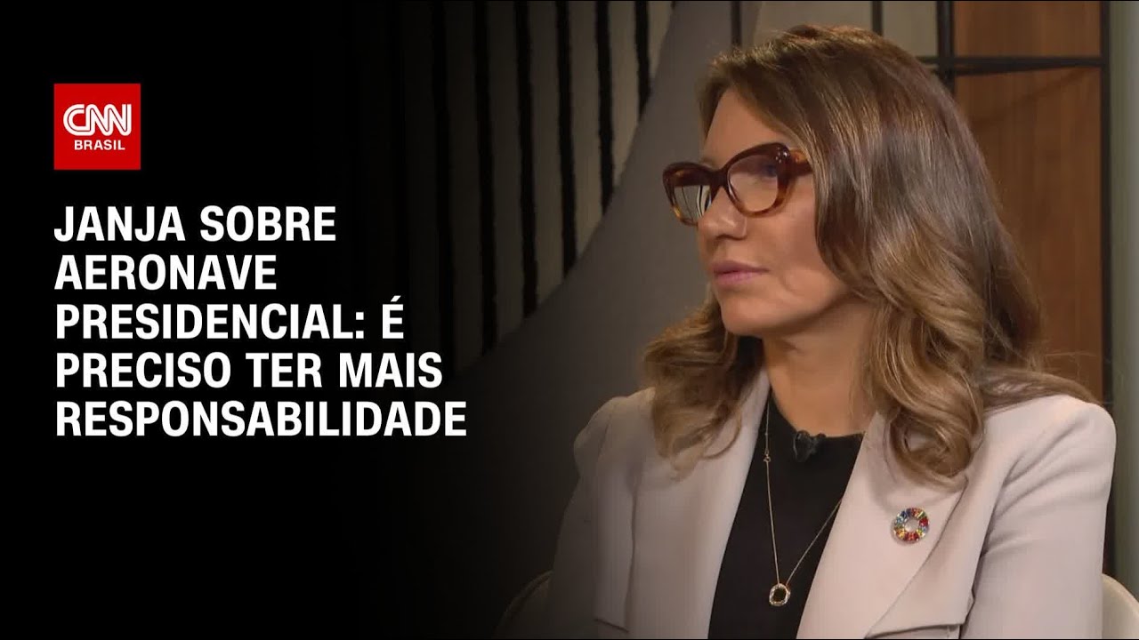 Janja sobre aeronave presidencial: É preciso ter mais responsabilidade | CNN ENTREVISTAS