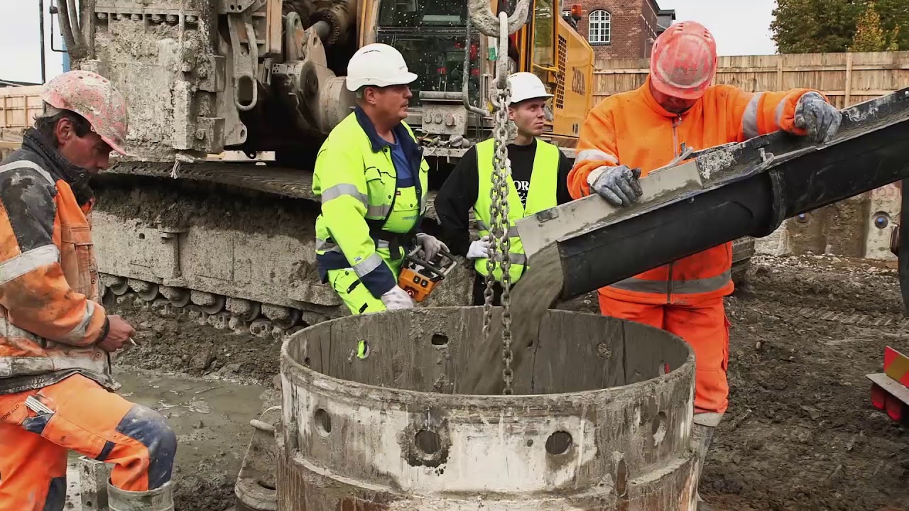 Z&Uuml;BLIN A/S - Project Nordhavnsvej: Drilling Secant Piles