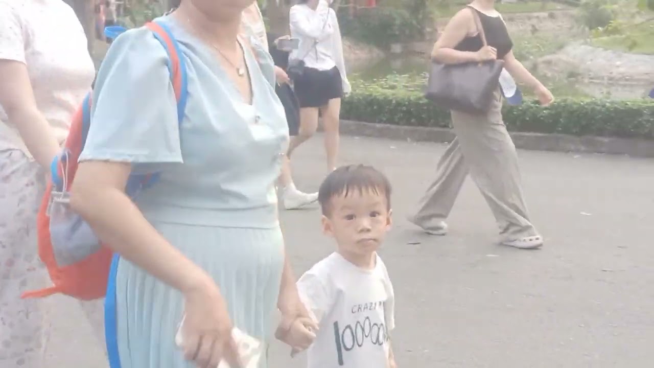 Tham quan sở thú gặp hạc chân Trắng 