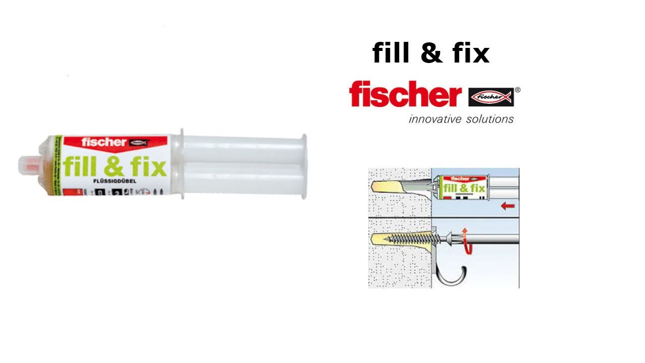 Химический анкер для быстрого ремонта fischer fill & fix
