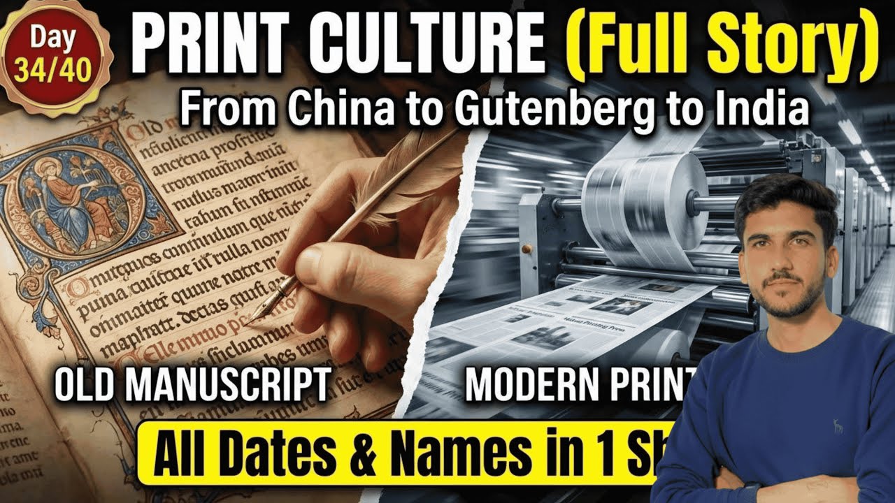 Day 36| Print Culture and the Modern World | Full History Chapter 5 | SST 40-Day Challenge