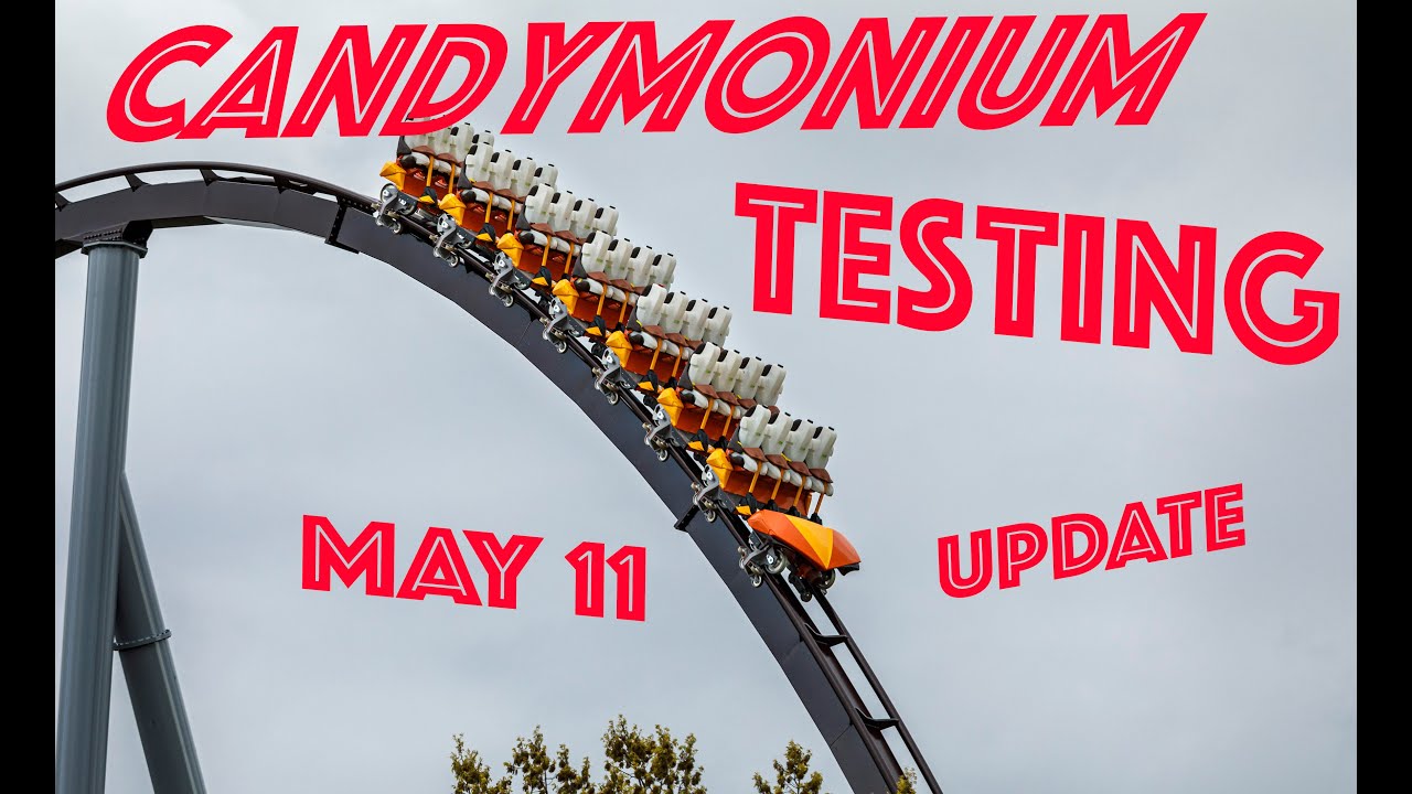 CANDYMONIUM TESTING! New B&M hyper coaster at Hersheypark Chocolatetown | May 11 update