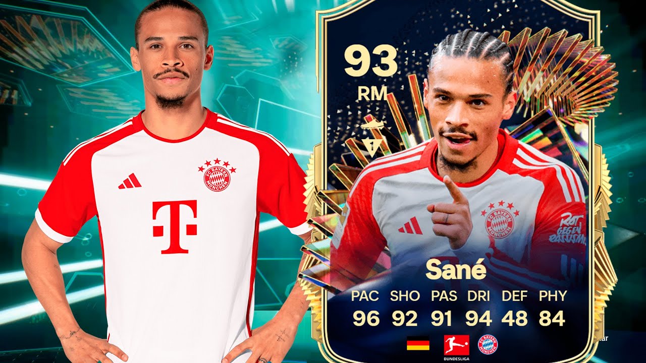 ¡NO HAY DUDA QUE TIENES QUE HACERTE ESTA CARTA! 😍 93 Leroy SANÉ TOTS SBC PLAYER REVIEW | EA FC 24