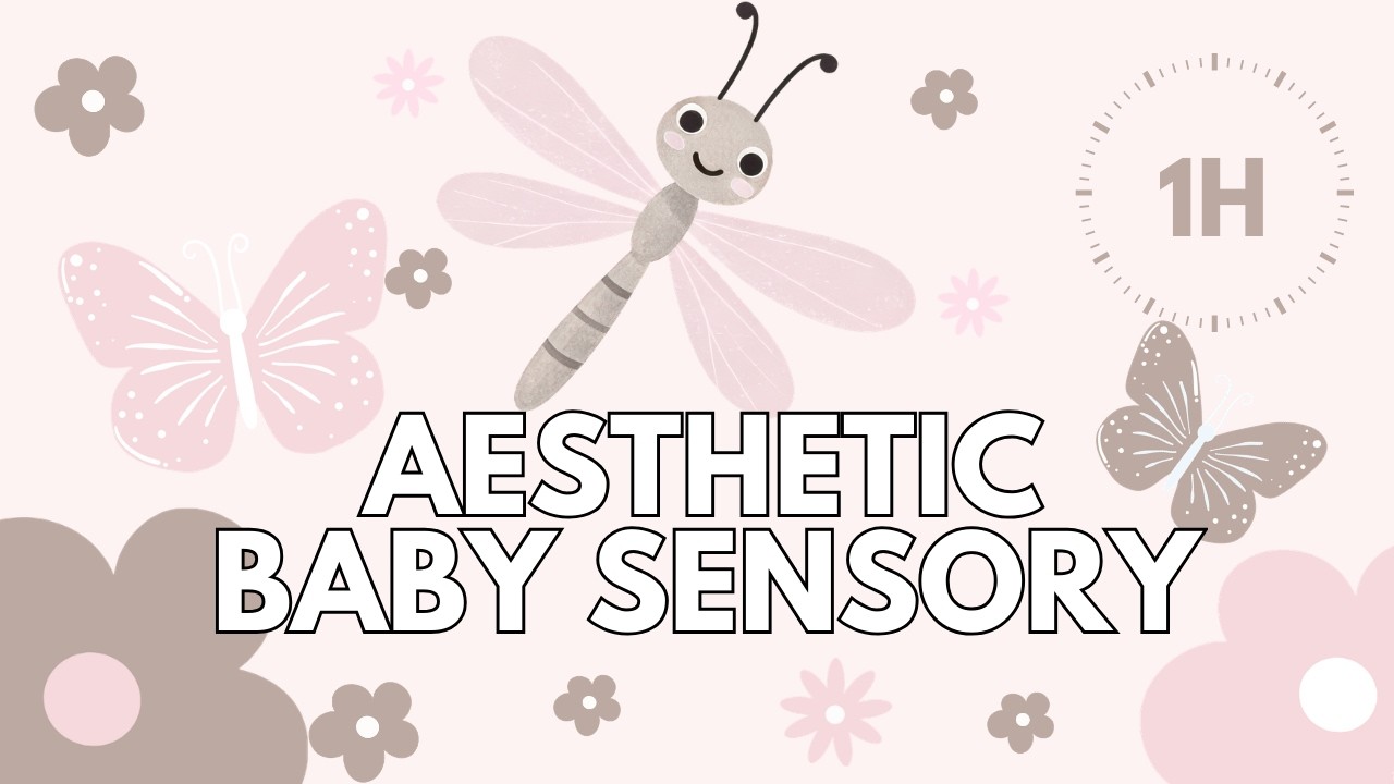 Aesthetic Baby Sensory 🌸 | Butterfly Morning Visuals | Low Stimulation | Calm Music | 1 Hour