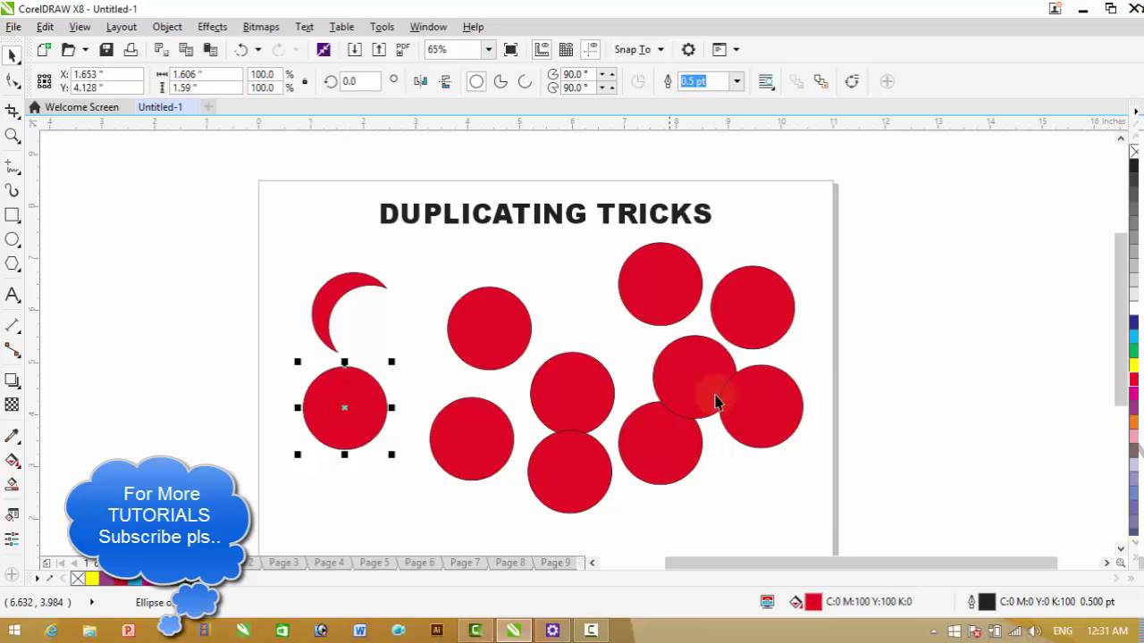 Corel Draw X8 Tutorial for Beginners - Important Tricks and Short Cuts
