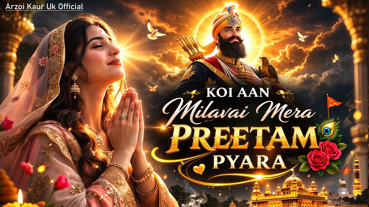 Koi Aan Milavai Mera Preetam Pyara | ਕੋਈ ਆਣਿ ਮਿਲਾਵੈ ਮੇਰਾ ਪ੍ਰੀਤਮ ਪਿਆਰਾ | Arzoi Kaur UK | Lyrical 