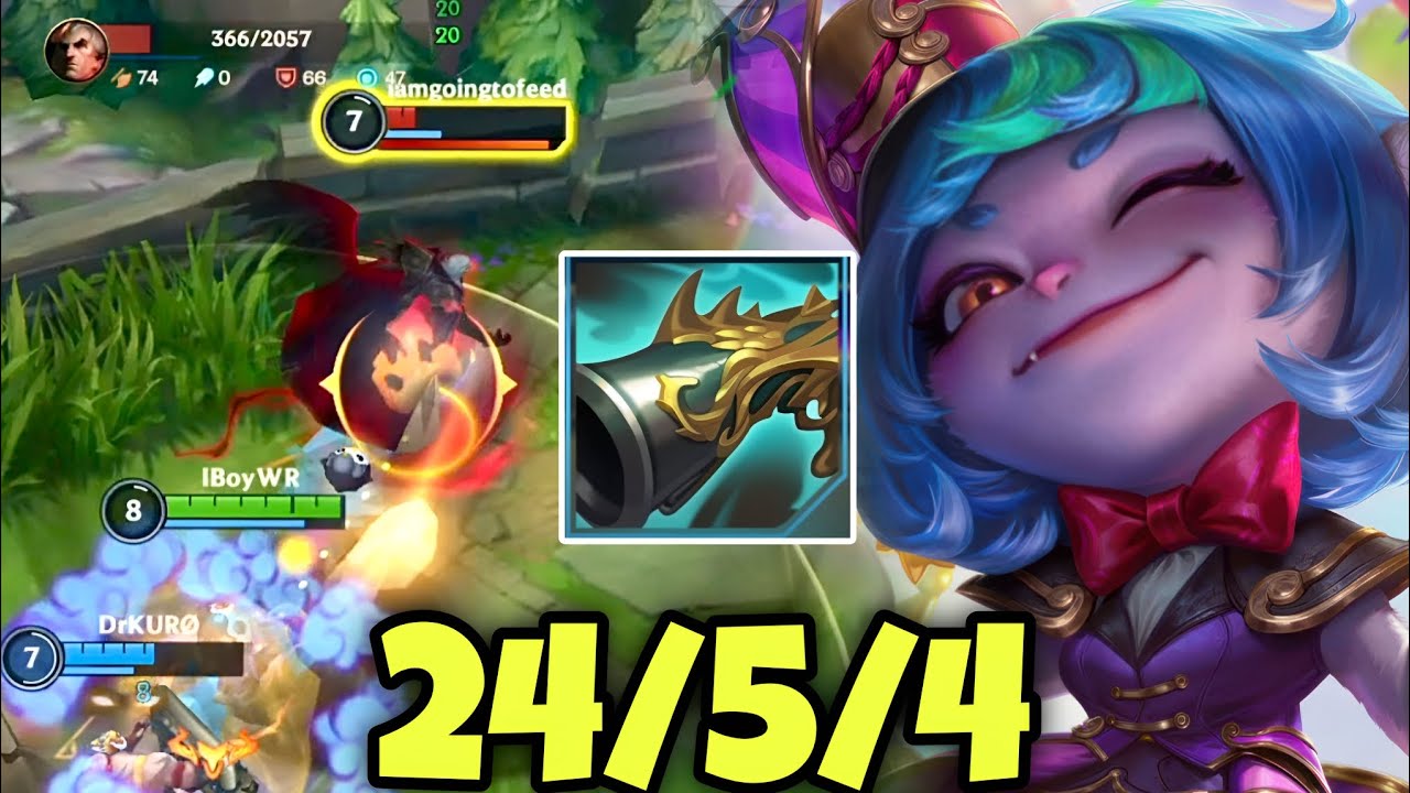 WILD RIFT ADC // THIS TRISTANA IS TOO OP IN DRAGON LANE IN PATCH 6.3E WITH THIS BUILD AND RUNES !