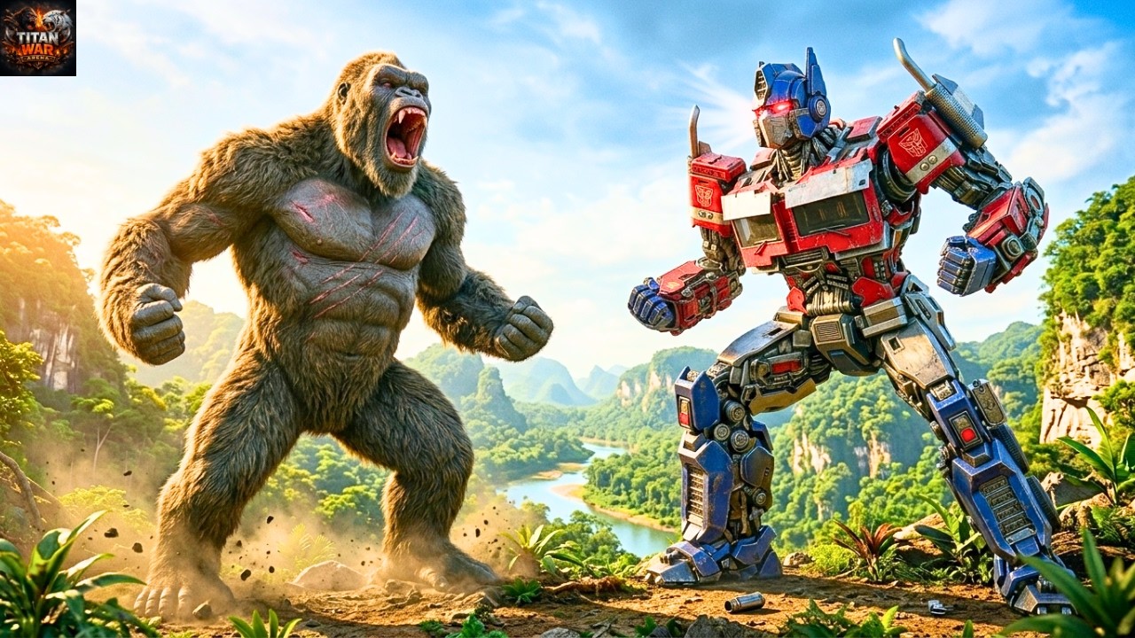 Kong vs Optimus Prime – Titan Rage vs Cybertron Power| King Kong Movies