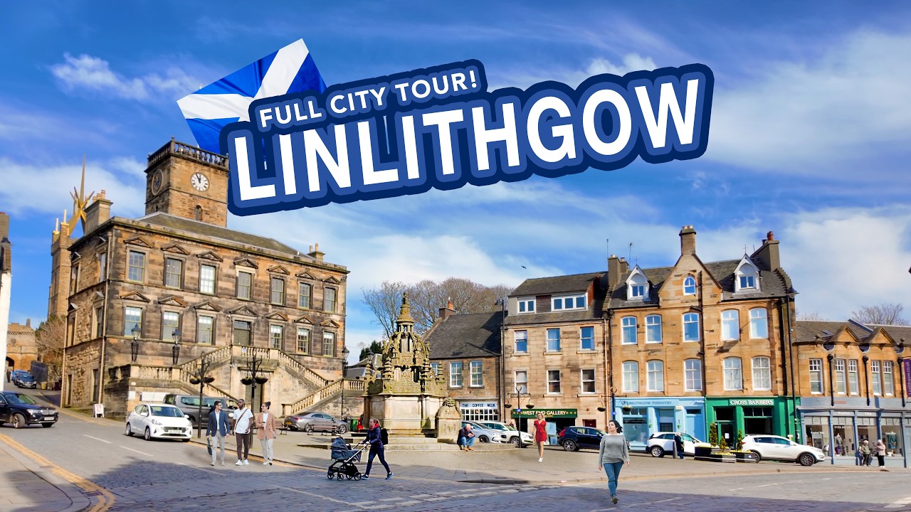 LINLITHGOW | Full tour of LInlithgow Scotland from Town to Palace | 4K Walking Tour