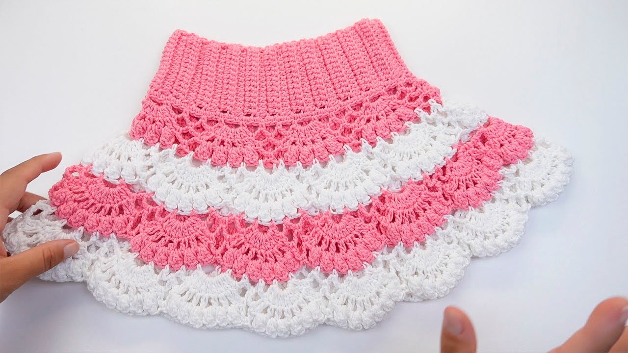 🔴НЕВЕРОЯТНО!! Научитесь вязать красивую юбку для ДЕВОЧЕК крючком❤ ШАГ ЗА ШАГОМ
