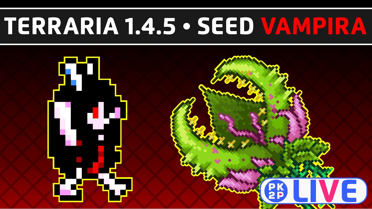 TERRARIA 1.4.5 🩸 Seed Vampírica + Summoner #19 Dia da Alface!