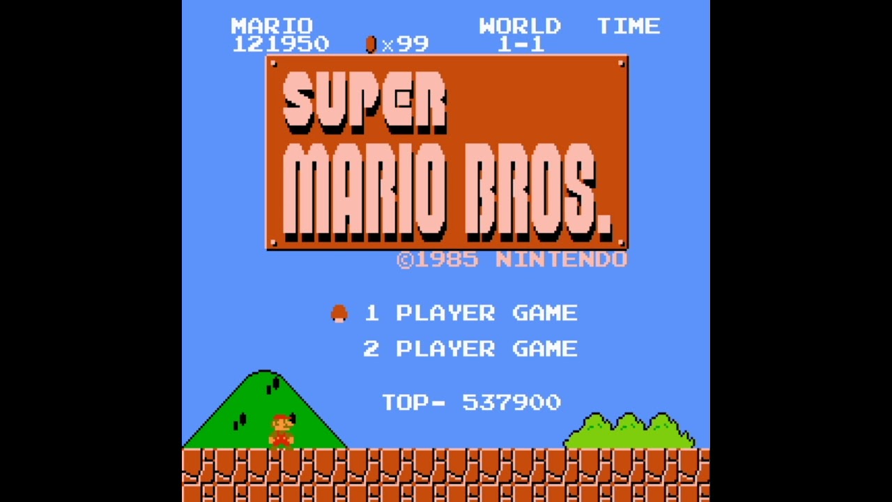 Super Mario Bros NES With N64 Samples 7-BIT PCM Mode