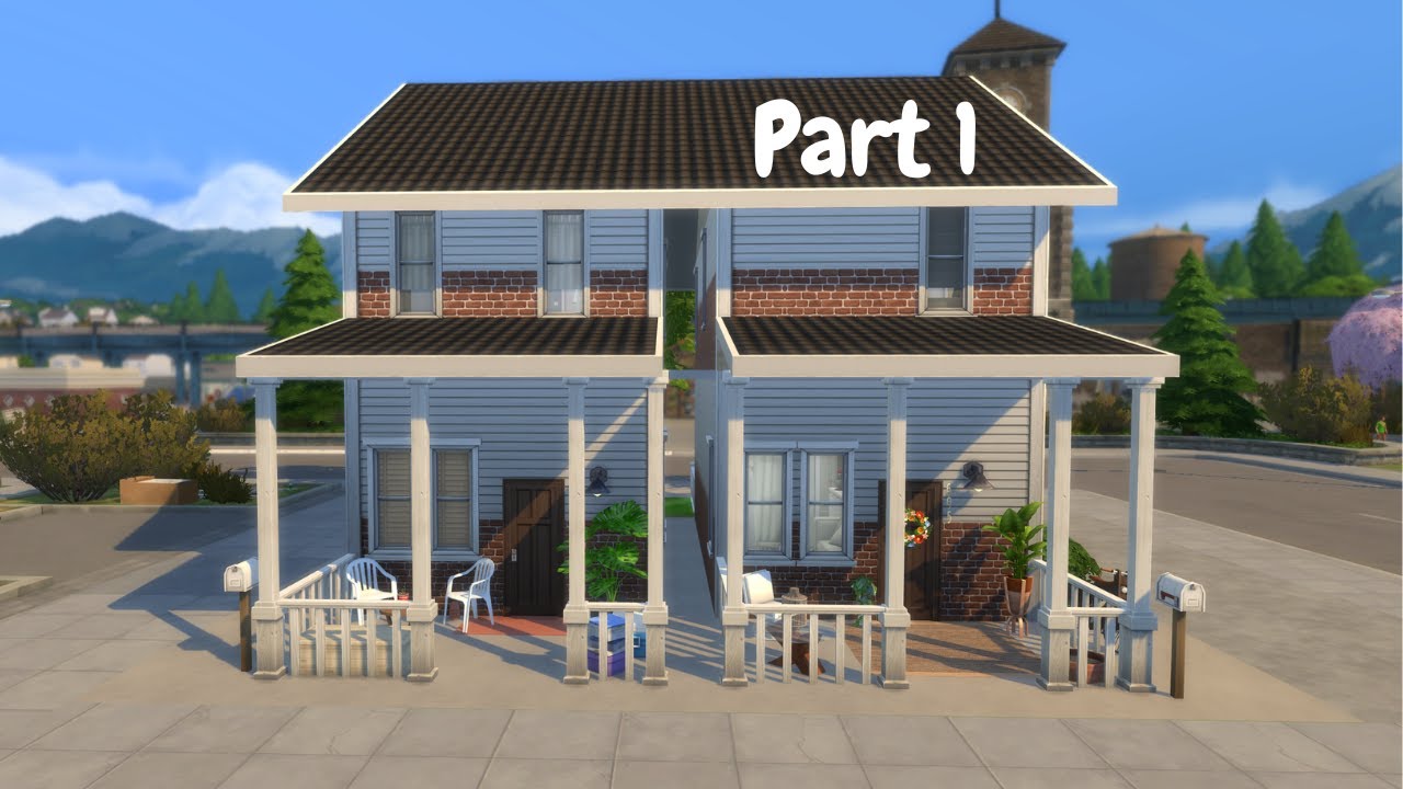 Townhouse Build/Furnish Part 1 #Sims4ForRent