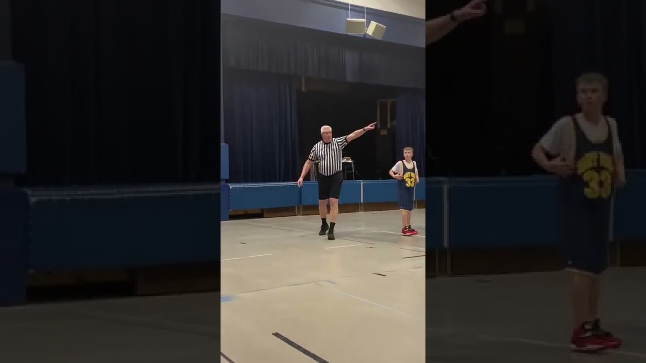 Basketball Referee threatens parents / crowd after a terrible call