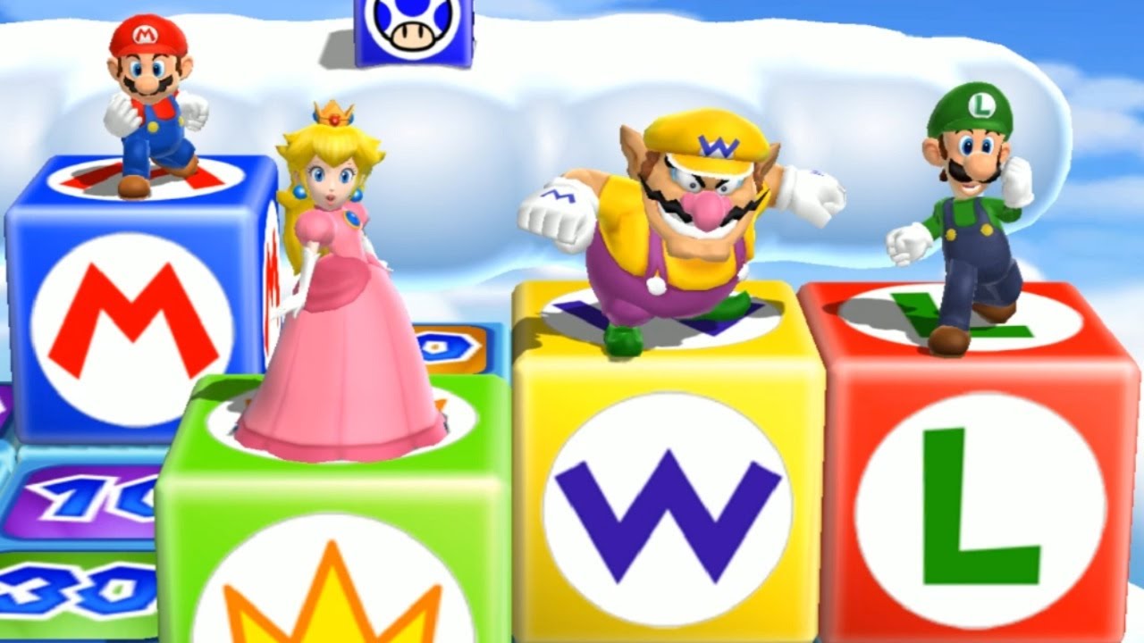 Mario Party 9 - High Rollers - Mario VS Luigi VS Peach VS Wario