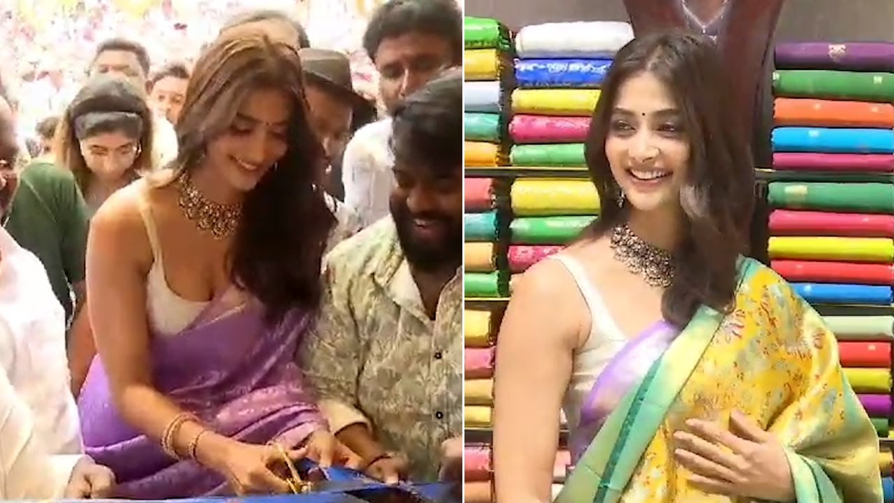Pooja Hegde Inaugurated South India Shopping Mall @ Kadapa | Manastars