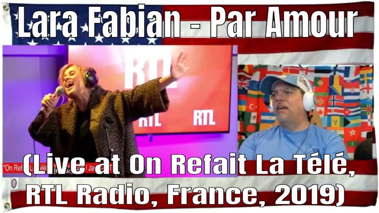 Lara Fabian - Par Amour (Live at On Refait La Télé, RTL Radio, France, 2019) - FULL HD - REACTION