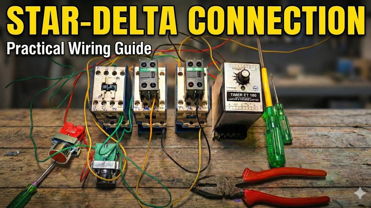 Star Delta Starter Connection कैसे करें? 🤔| Control Wiring Practical Full Video