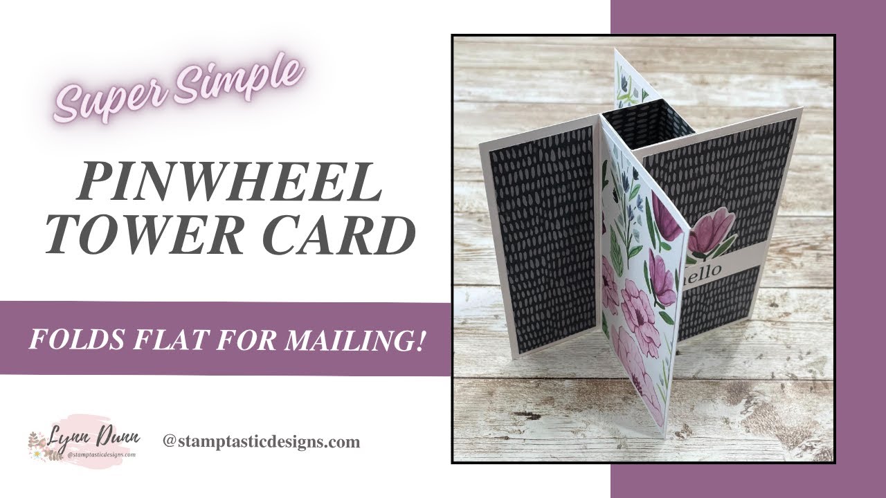 Pinwheel Tower Card | Simple A2 Size Fun Fold