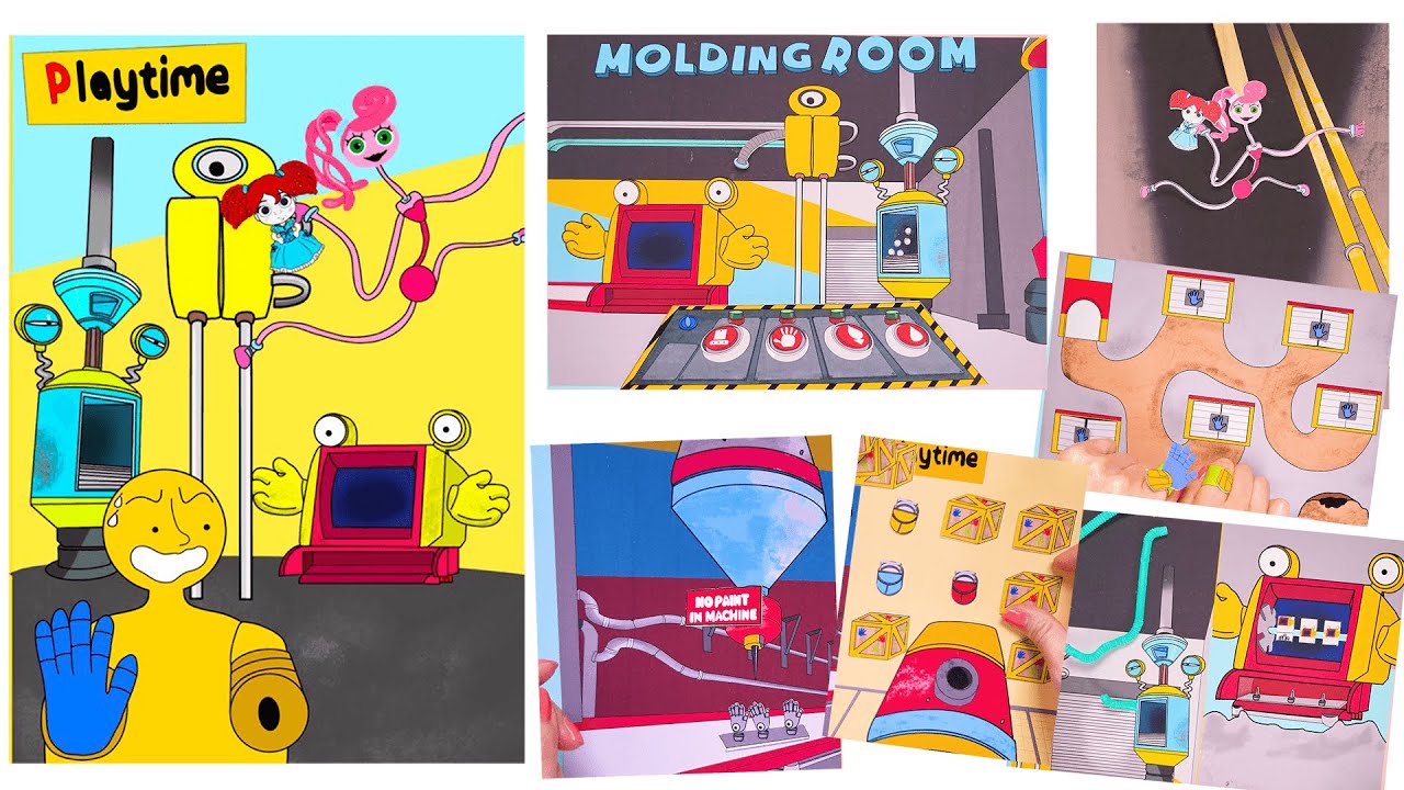 DIY★ Poppy Playtime Chapter2 Hand-making Gaming Book 파피플레이타임 챕터2 게임북  손만들기 게임