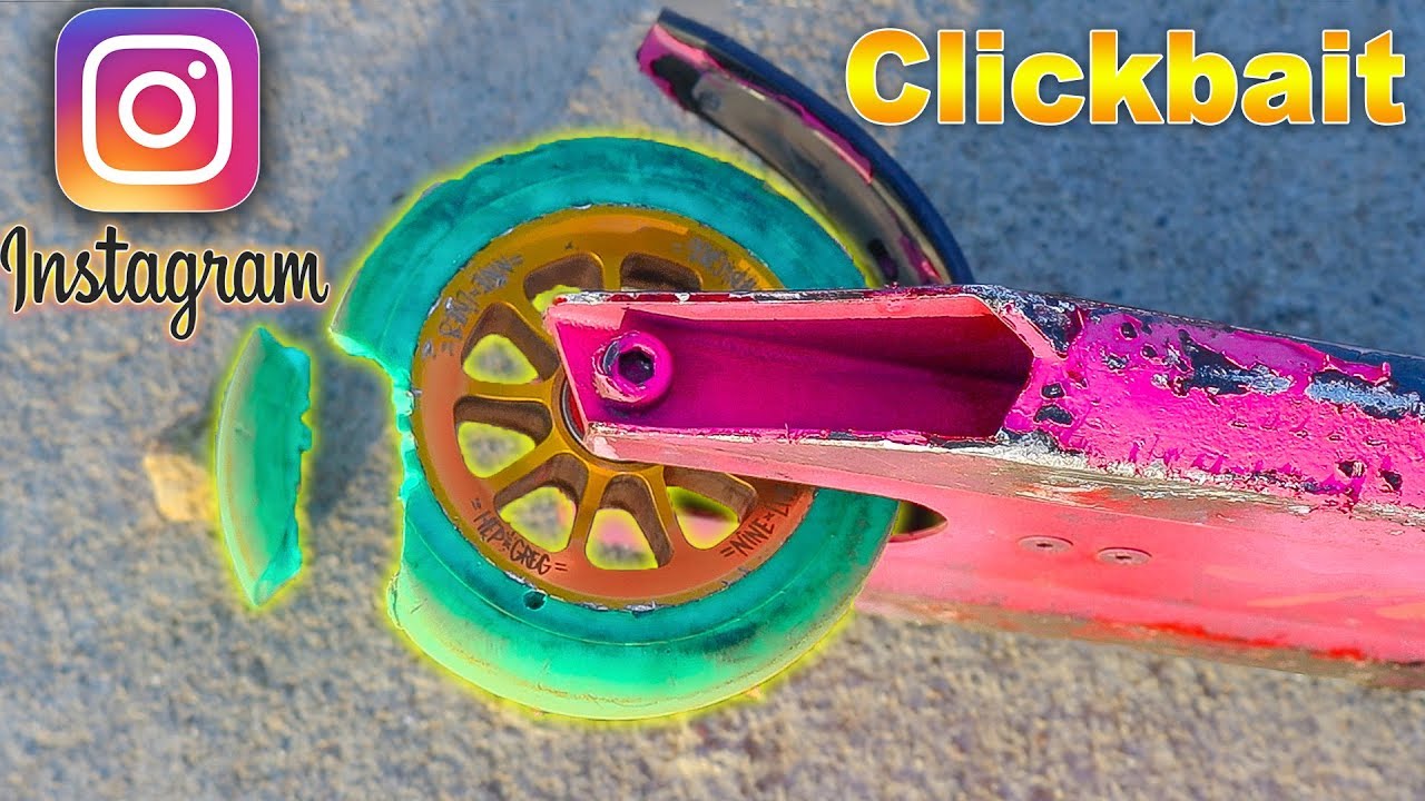 SCOOTER INSTAGRAM CLICKBAIT CHALLENGE!