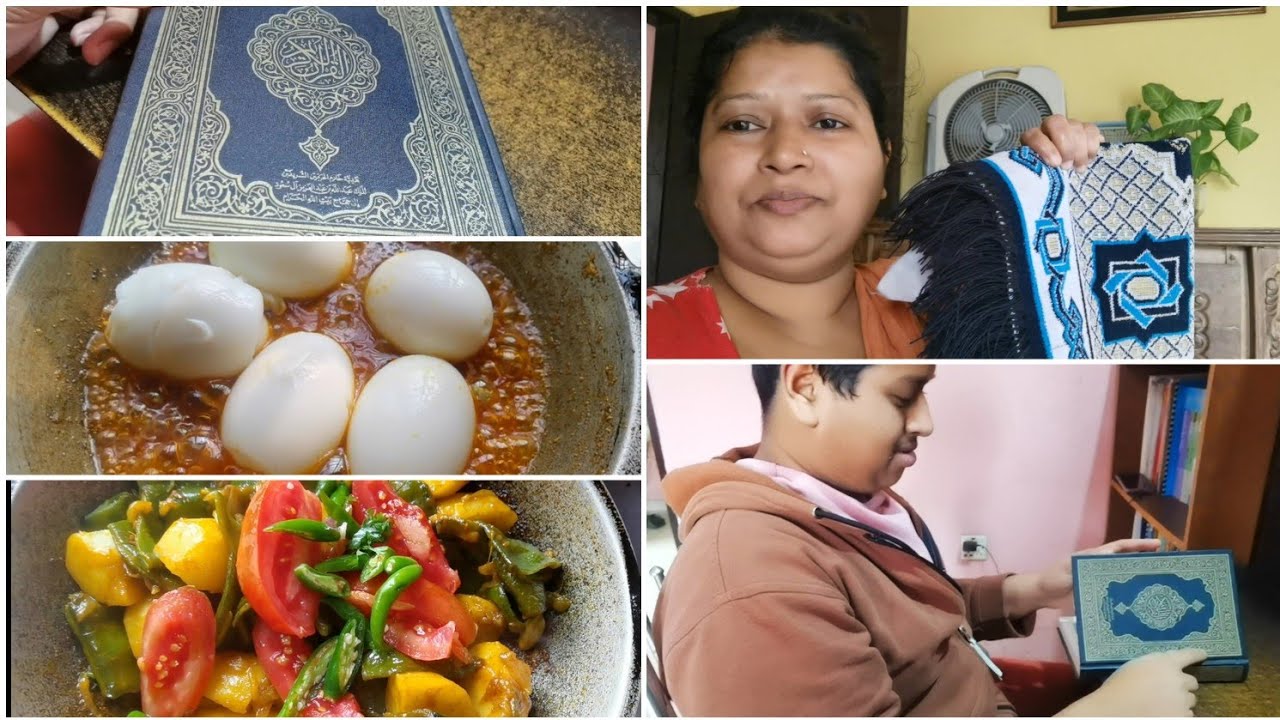 🕋মক্কা থেকে আনা কুরআন শরীফ 📖🤍 | ছেলের জন্য জায়নামাজ 🎁 | হাঁসের ডিম ও নিরামিষ রান্না 🍳