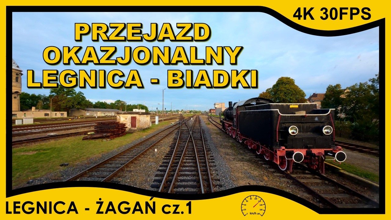 [CABVIEW] Legnica ➡️ Żagań cz.1 - Przejazd okazjonalny relacji Legnica - Biadki // 4K 30fps