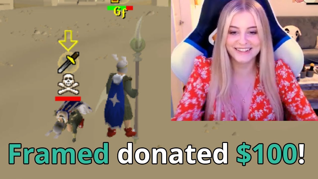 Пожертвования стримерам, которые смогут меня обыграть в RuneScape.