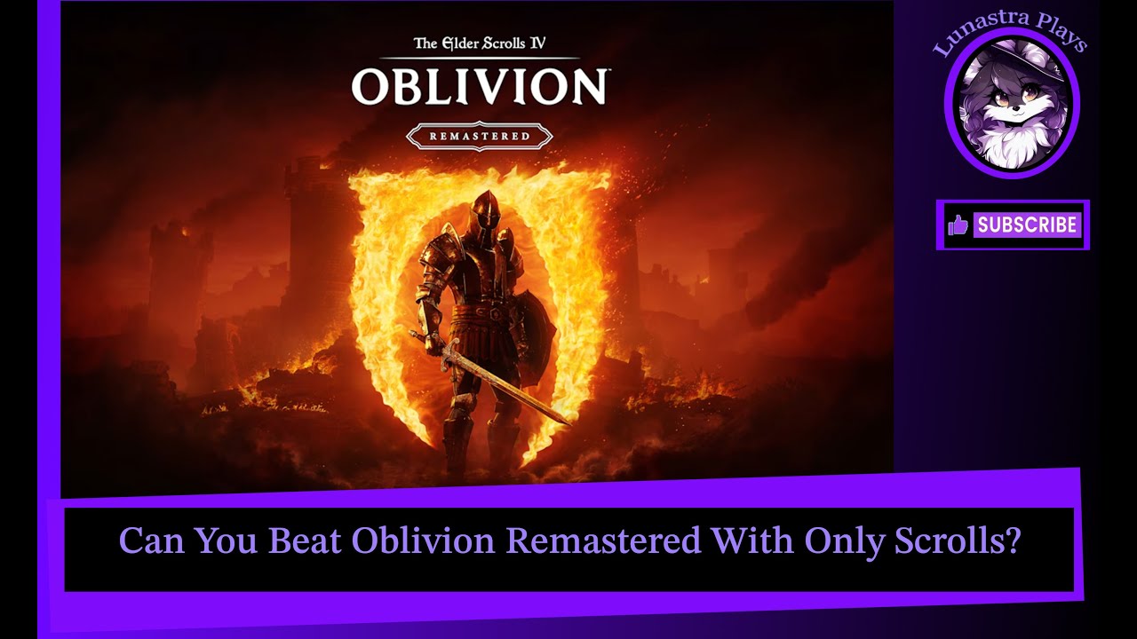 Can You Beat Oblivion Remastered With Only Scrolls?