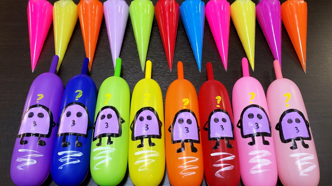 MAKING SLIME WITH PIPING BAG VS BALLOON ! SATISFYING VIDEOS #7059