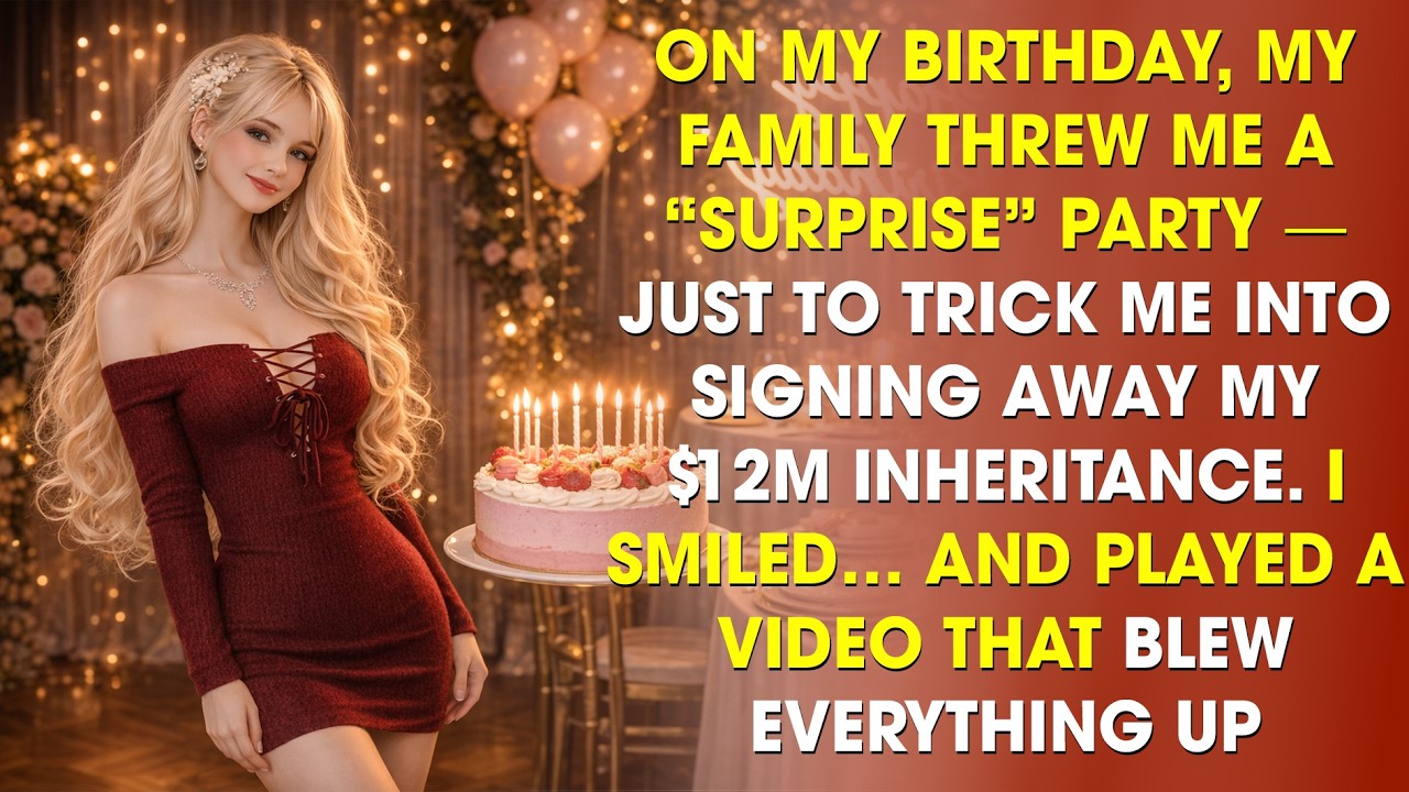 My Parents Threw Me a Birthday Party—Just to Steal My $12M Inheritance. I Shocked Them All.