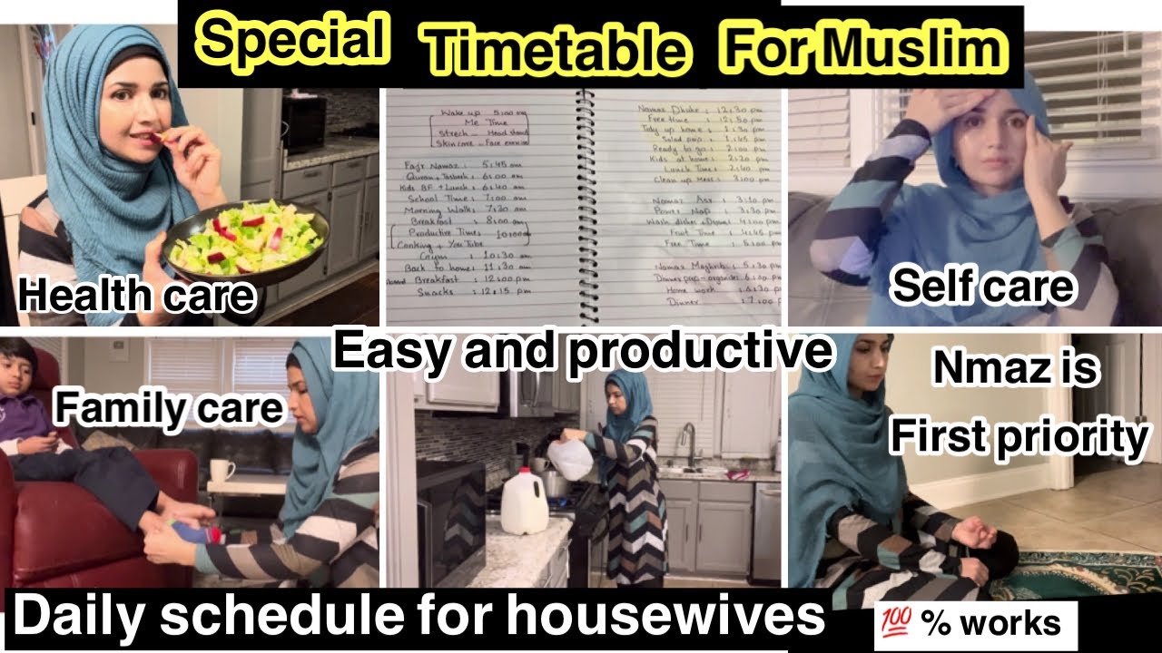 5 am to 10 pm routine with timetable part 1 / best timetable and motivation for housewives