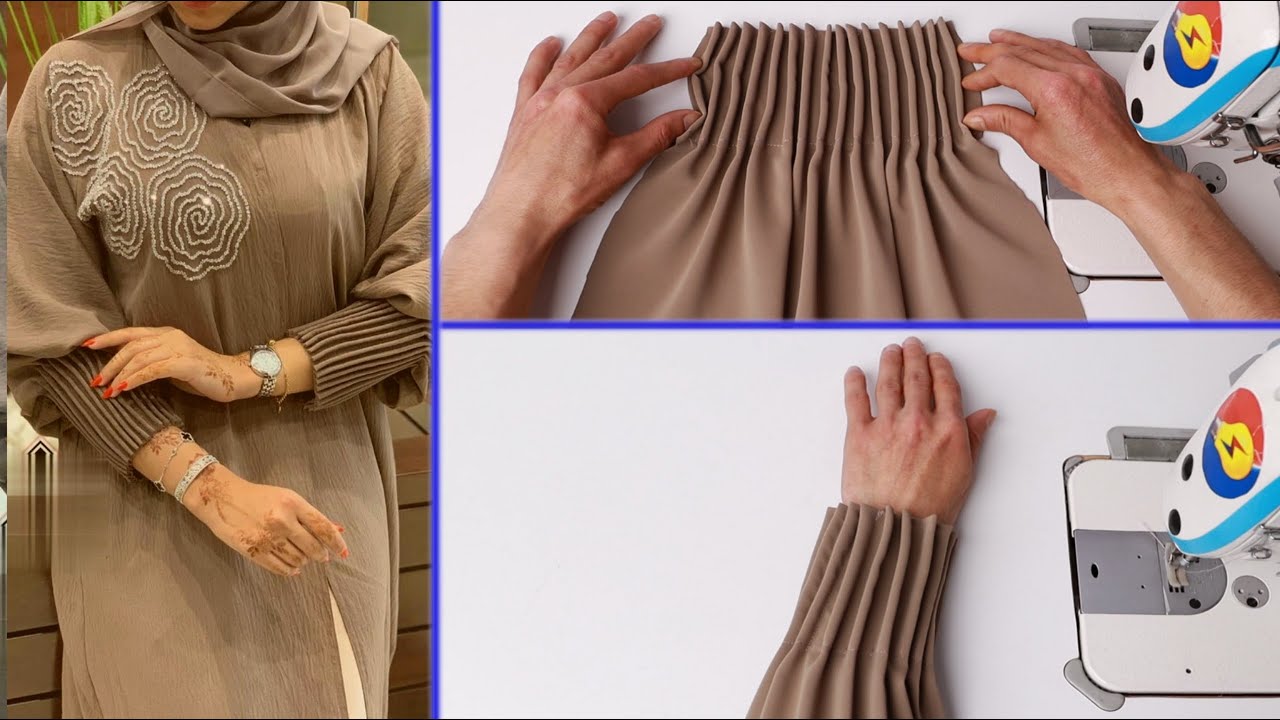 sewing tips and tricks/Very easy sleeves design for kurti cutting and stitching in 7 minutes