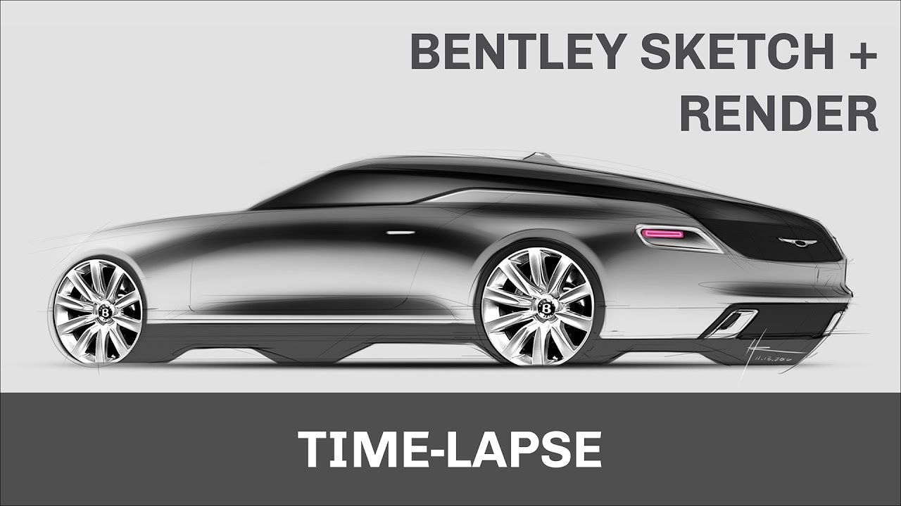Bentley Car Design Sketch and Render | SketchBook Pro