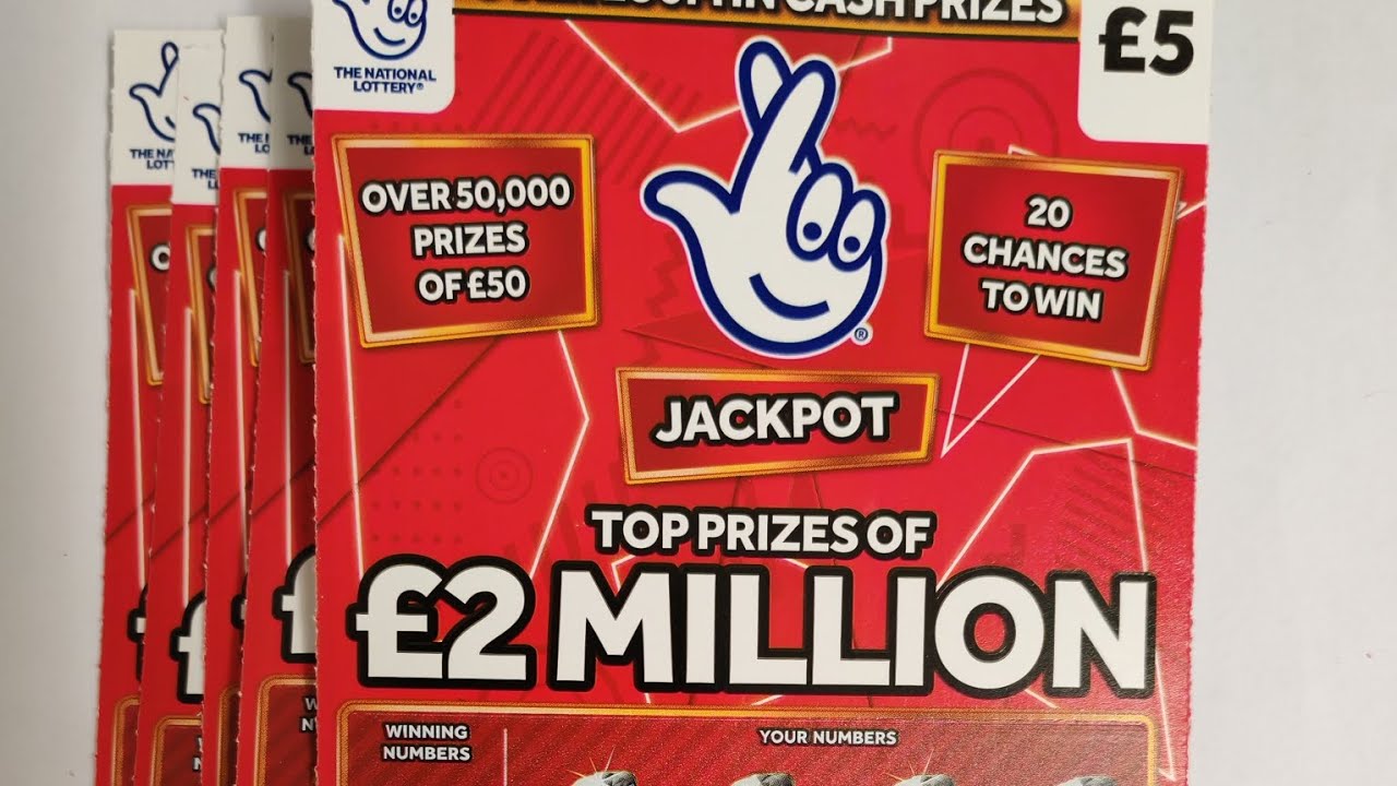 £2 million pound Red scratch cards £25 in play
