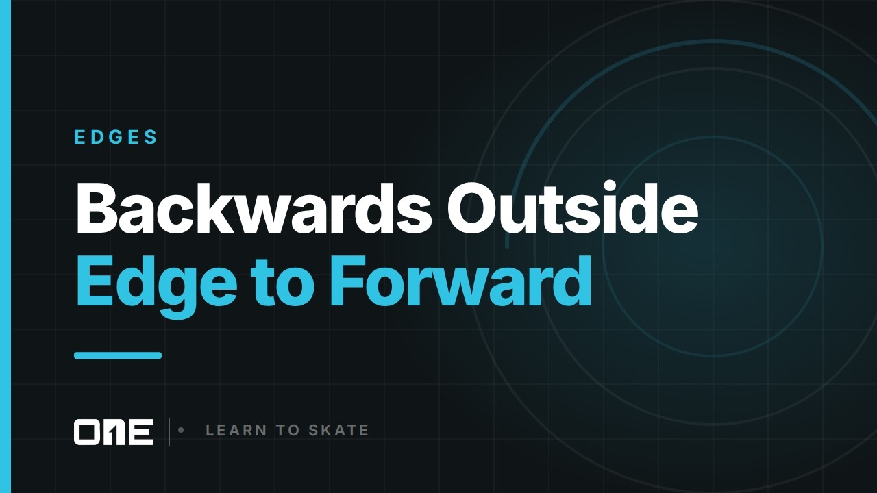 Backwards Outside Edge step to Forward | @ONE.Blades  Learn to skate course