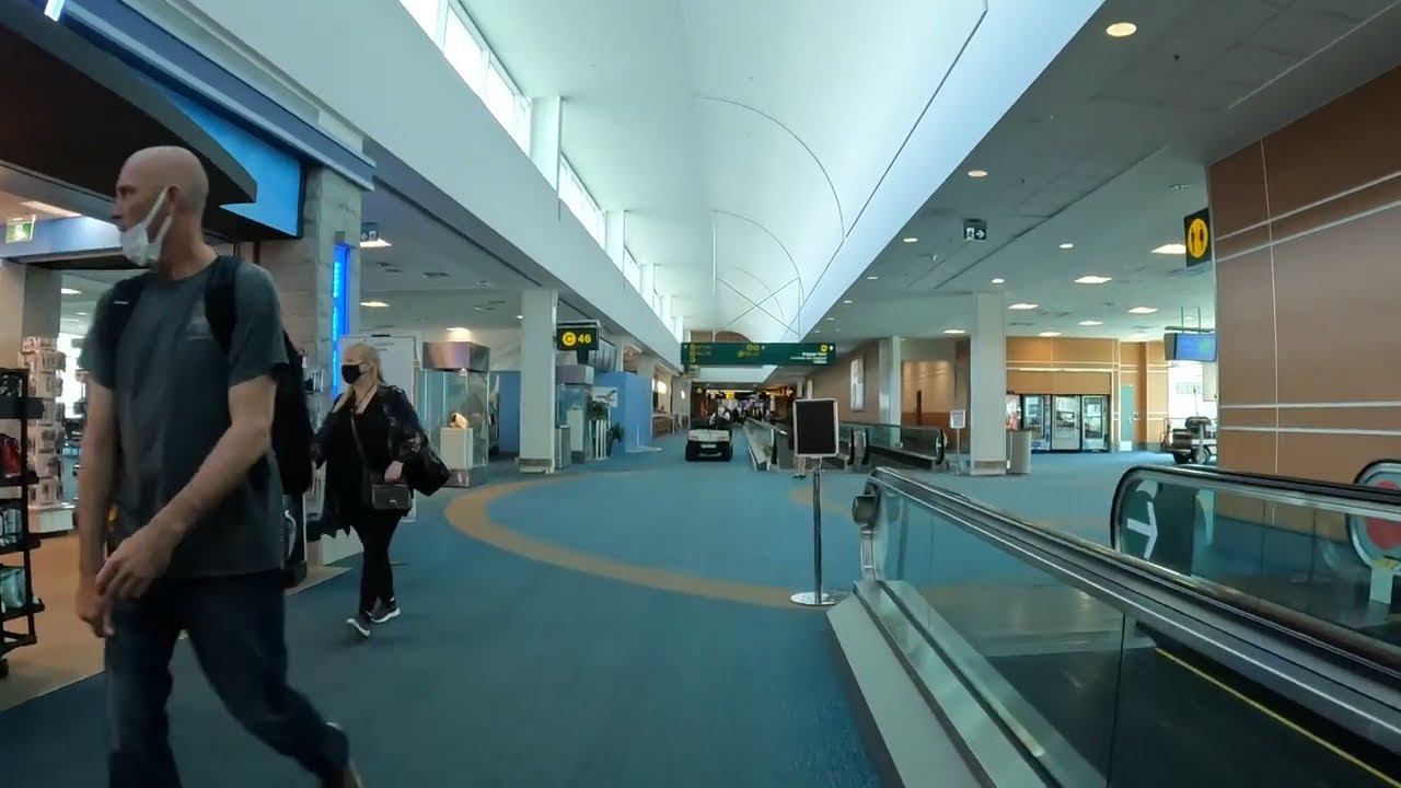 Walking Tour Of Vancouver International Airport (YVR) 4K