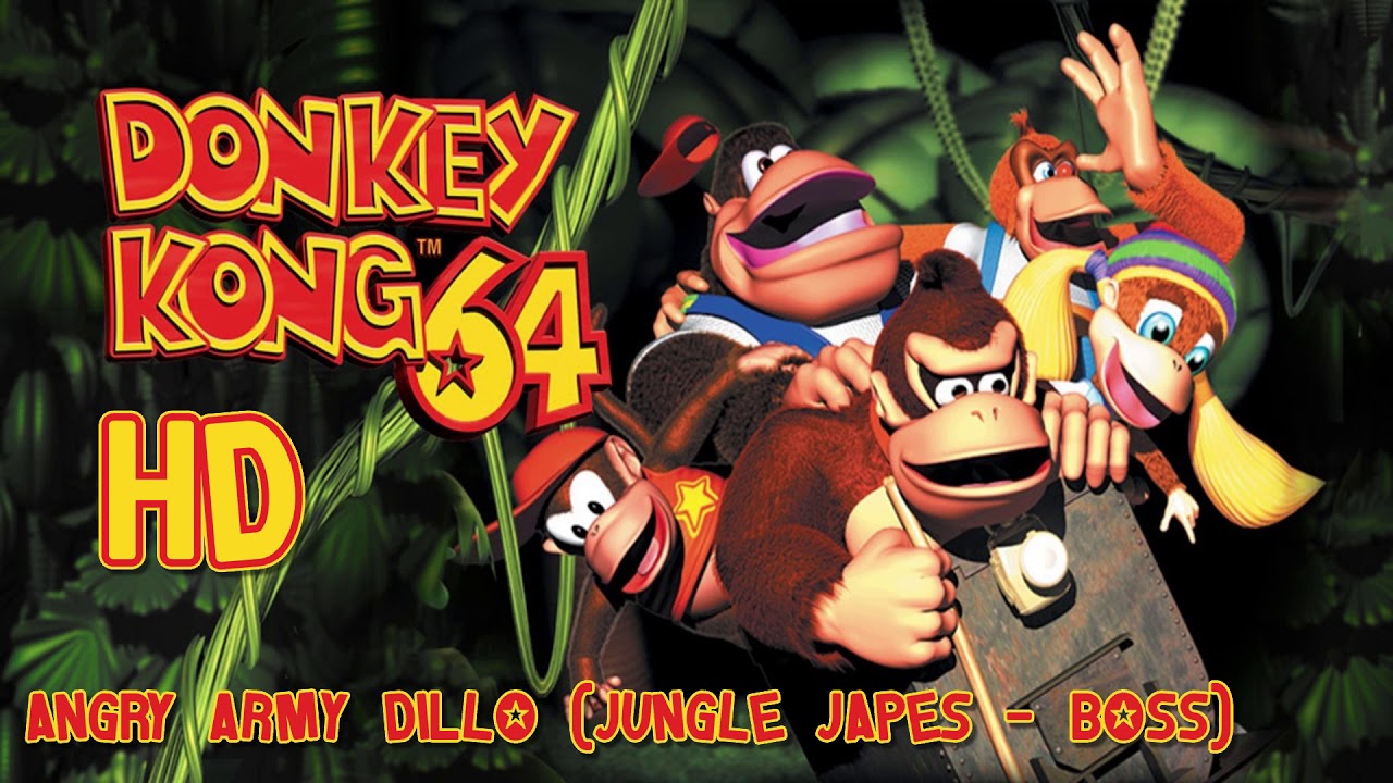 Donkey Kong 64: Angry Army Dillo (Jungle Japes - Boss) HD