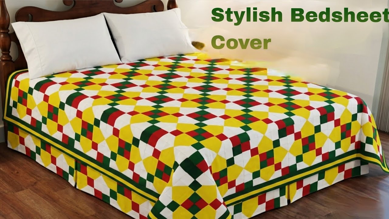 How to make Bedsheet Cover | Cutting and Stitching Tutorial |
