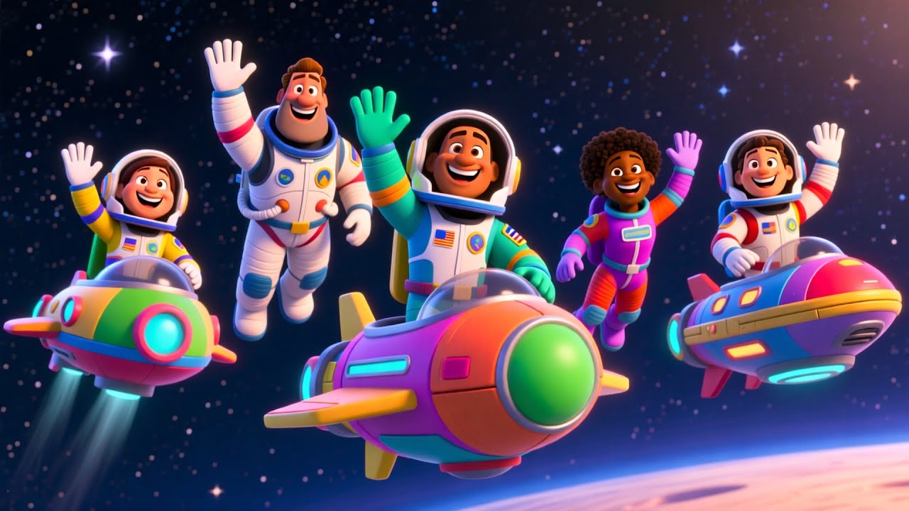 Flying Rocket Numbers Song for Kids | Learn Numbers, Space Song, Nursery Rhymes & Baby Songs 🚀🎶