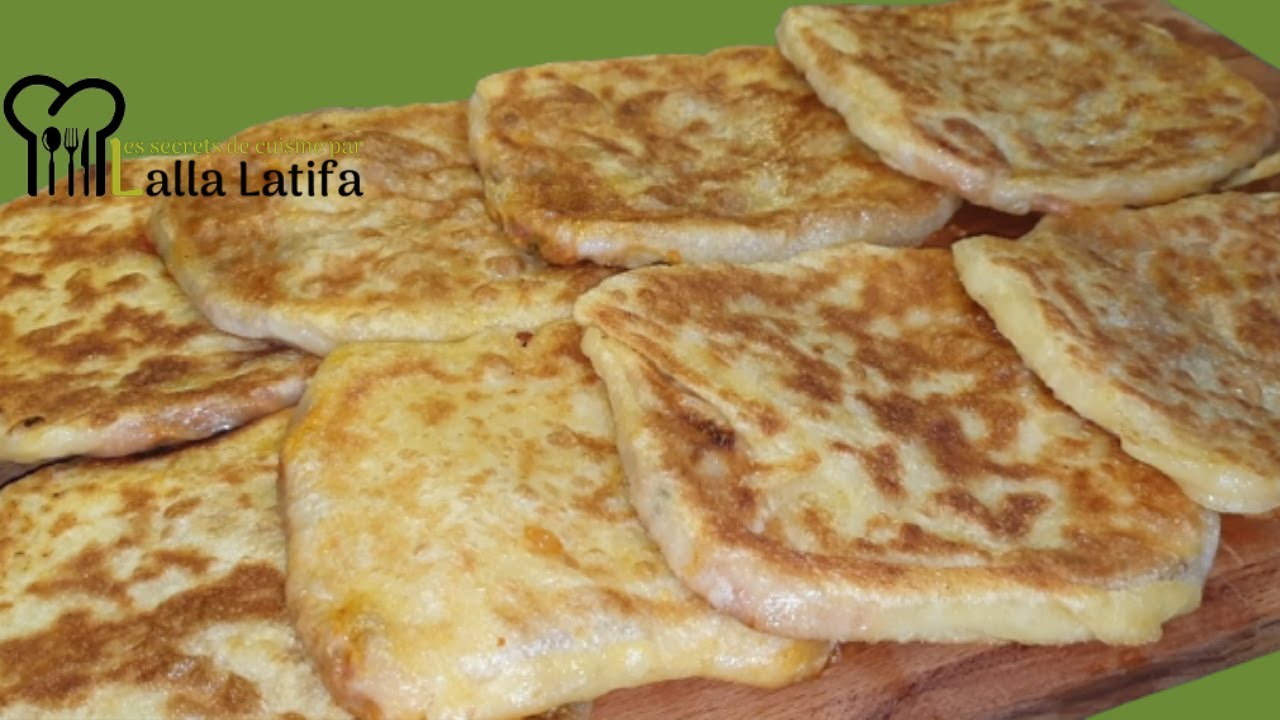 Ghrayafs  ou Mssemens  farcis au Thermomixمسمن بحشوة اقتصادية بدون طحين ابيض#مسمن@cheflallalatifa​