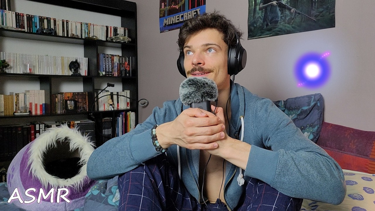 ✨ASMR - DANS MON LIT pendant 1h, pour fêter les 2'000 abonnés ❤️😴 (je réponds à vos questions, FAQ)