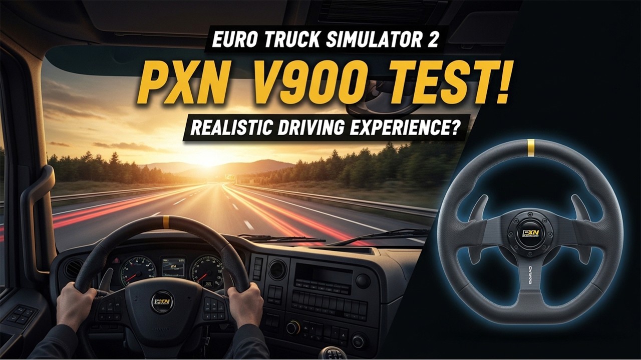 Euro Truck Simulator 2 | PXN V900 Racing Gaming Steering Wheel | ETS 2
