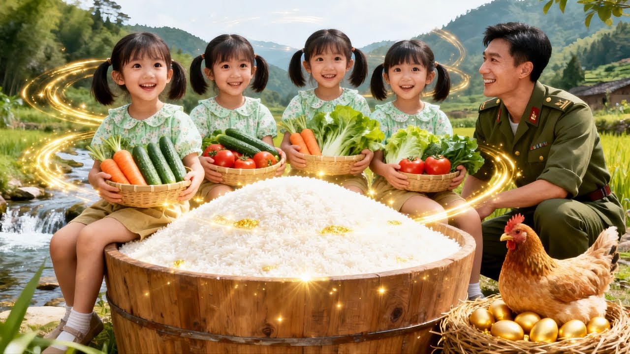 Pobre CEO adopta niña con espacio mágico. ¡Hambruna, su don los salva y ahora es adorada! 💖