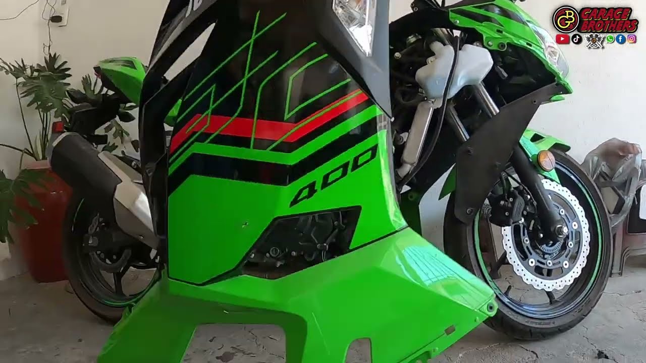 Instalación de full sistem kawasaki 400 zxr400r