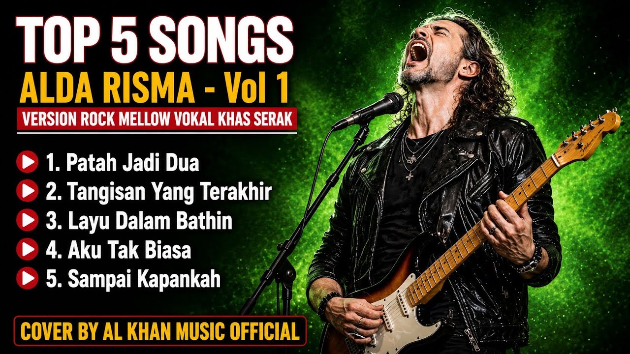 Lagu Nostalgia Bikin Baper 🔥Top 5 Lagu Terbaik Alda Risma Versi Rock Serak |Full Cover Al Khan Music