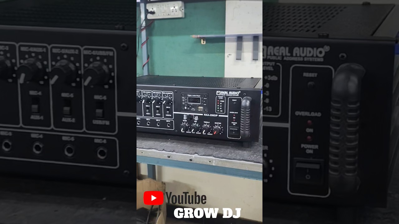 Real Audio 250 watt dj amplifier review #dj #djviral #djamplifier #realaudio #djbass #growdj #shorts