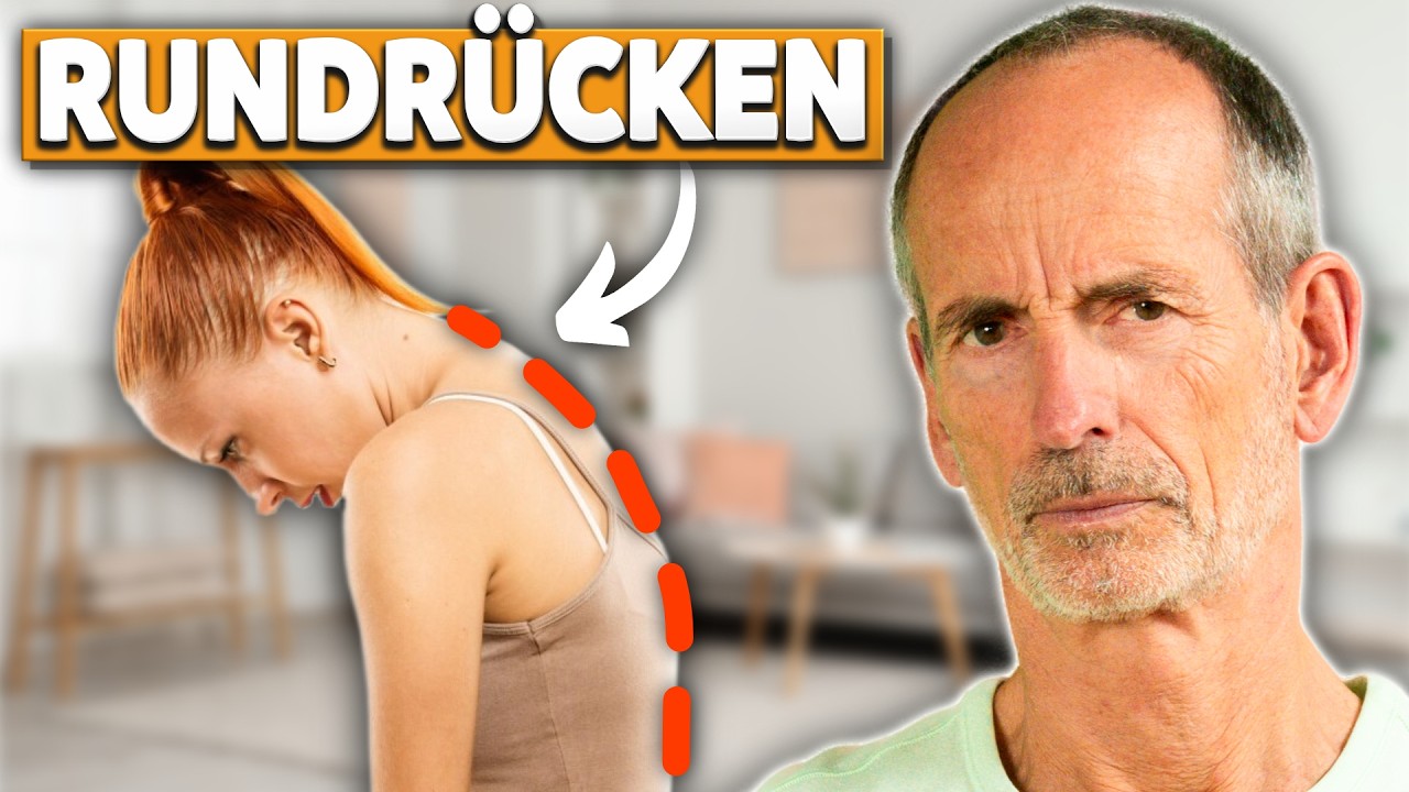 Runder R&uuml;cken? Mit 8-min-&Uuml;bung zu einer geraden Haltung