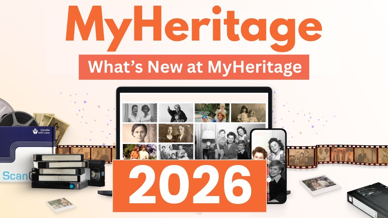 Что нового в MyHeritage: свежие коллекции пластинок и обязательные к просмотру вебинары 2026 года!